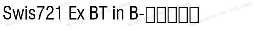 Swis721 Ex BT in B字体转换